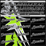 Custom Black Neon Green-Gray 3D Esports Performance T-Shirt