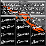Custom Black Orange-Steel Gray 3D Esports Performance T-Shirt