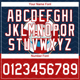Custom Navy White-Red 3D Pattern Design Sailing Ship Columbus Day Performance T-Shirt