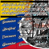 Custom Gold Royal Red-Black 3D Pattern Design Sailing Ship Columbus Day Colombian Flag Performance T-Shirt