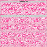 Custom Light Pink Pink-White 3D Pattern Design Christmas Foodie Food Dessert Donut Authentic Baseball Jersey