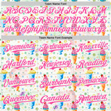 Custom White Pink 3D Pattern Design Foodie Food Dessert Ice Cream Authentic Baseball Jersey