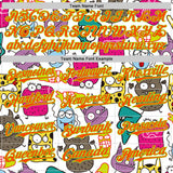 Custom White Orange-Neon Green 3D Pattern Design Funny Cartoon Monster Authentic Baseball Jersey