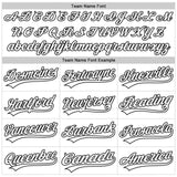Custom White Thunder Blue-Black 3D Pattern Design Father's Day Family Love Authentic Baseball Jersey