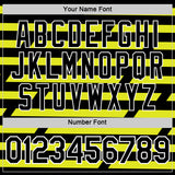 Custom Black Neon Yellow-White 3D Esports Performance T-Shirt