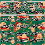 Custom Kelly Green Black-White 3D Mexican Festival Tacos And Sombrero Cinco de Mayo Authentic Baseball Jersey