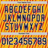 Custom Gold Navy-Fire Red 3D Esports Performance T-Shirt