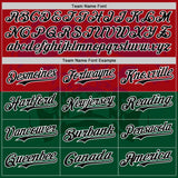 Custom Cardinal Black-Kelly Green 3D Mexico Authentic Baseball Jersey
