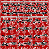 Custom Red Black-White 3D Mexican Cactus Authentic Baseball Jersey
