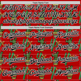 Custom Red Black-White 3D Mexican Cactus Authentic Baseball Jersey