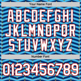 Custom Gold Sky Blue US Navy Blue-Red 3D Esports Performance T-Shirt