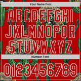 Custom Red White 3D Mexican Cactus Authentic Baseball Jersey