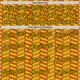 Custom Gold Orange US Navy Blue-Black 3D Esports Performance T-Shirt