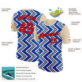 Custom Cream Fire Red Thunder Blue-Black 3D Esports Performance T-Shirt