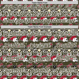 Custom Olive White 3D Punk Rock Skull Authentic Baseball Jersey