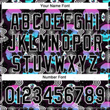 Custom Black White 3D Pattern Design Rave Psychedelic Skull Authentic Baseball Jersey