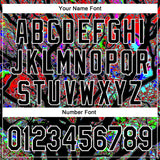 Custom Black White 3D Pattern Design Rave Psychedelic Tree Authentic Baseball Jersey