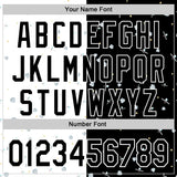 Custom Black White 3D Pattern Design Space Satellite Authentic Baseball Jersey