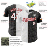 Custom Black White-Red 3D Pattern Design Constellation Space Galaxy Star Authentic Baseball Jersey