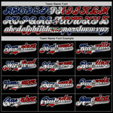 Custom Black Red White-Dominican Republic Flag 3D Dominican Republic Authentic Baseball Jersey