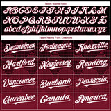 Custom Black White-Crimson 3D Gradient Square Shape Authentic Baseball Jersey
