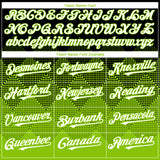 Custom Black White-Neon Green 3D Gradient Square Shape Authentic Baseball Jersey