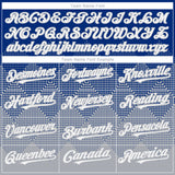 Custom Royal White-Gray 3D Gradient Square Shape Authentic Baseball Jersey
