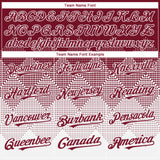 Custom Crimson White 3D Gradient Square Shape Authentic Baseball Jersey