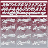 Custom Crimson White-Gray 3D Gradient Square Shape Authentic Baseball Jersey