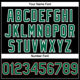 Custom Black Kelly Green White-Red 3D Mexico Mexican Flag Authentic Baseball Jersey