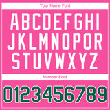 Custom Pink Kelly Green-White 3D Mexico Mexican Flag Authentic Baseball Jersey