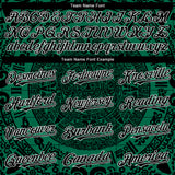 Custom Kelly Green Black-White 3D Mexico Authentic Baseball Jersey