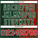 Custom Red Green-White 3D Mexico Scratch Authentic Baseball Jersey