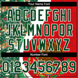 Custom Red Green-White 3D Mexico Authentic Baseball Jersey