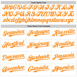 Custom White Bay Orange 3D Pattern Design Patriotic American Symbol Grand Canyon And Colorado River Authentic Baseball Jersey