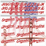 Custom White Royal-Red 3D Patriotic American Flag And Golden Gate Bridge Authentic Baseball Jersey