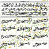 Custom White Black 3D Pickleball Paddles Balls Floral Performance T-Shirt