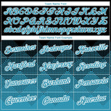 Custom Black Panther Blue-White 3D Pattern Design Gradient Square Shapes Performance T-Shirt