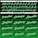 Custom Black Grass Green-White 3D Pattern Design Gradient Square Shapes Performance T-Shirt