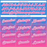 Custom Powder Blue Pink-White 3D Pattern Design Gradient Square Shapes Performance T-Shirt