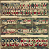 Custom Camo Vintage USA Flag Cream-Olive 3D Pattern Salute To Service Mesh Authentic Football Jersey