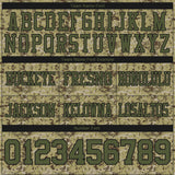 Custom Camo Olive-Black 3D Pattern Salute To Service Mesh Authentic Football Jersey