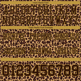 Custom Brown Old Gold 3D Pattern Leopard Print Mesh Authentic Football Jersey