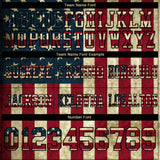 Custom Cream Vintage USA Flag Crimson-Black 3D Pattern Mesh Authentic Football Jersey
