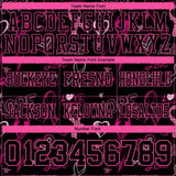 Custom Black Pink 3D Pattern Pink Ribbon Breast Cancer Awareness Month Women Health Care Support Mesh Authentic Football Jersey