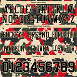 Custom Camo Black-Cream 3D Pattern Salute To Service Mesh Authentic Football Jersey
