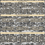 Custom Camo Steel Gray-Cream 3D Pattern Salute To Service Mesh Authentic Football Jersey