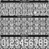 Custom White Black 3D Pattern Snakeskin Print Mesh Authentic Football Jersey