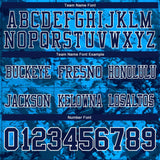 Custom Graffiti Pattern Navy-White 3D Pattern Mesh Authentic Football Jersey