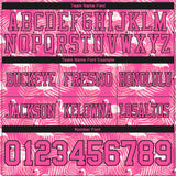 Custom Pink Black 3D Pattern Flamingo Mesh Authentic Football Jersey